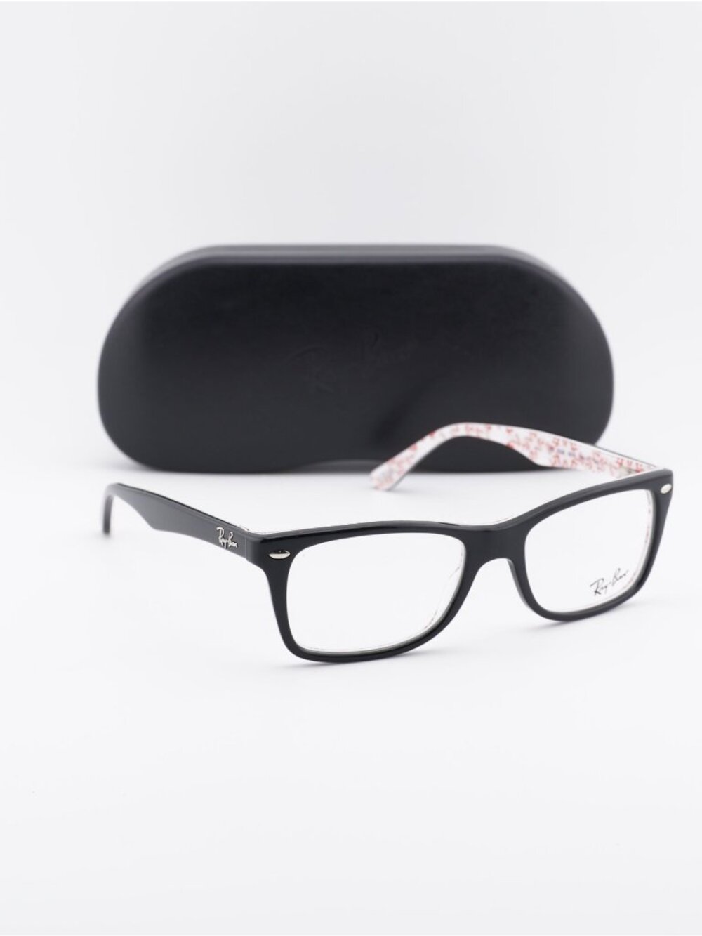 Ray Ban RX5228 5014 Square Eyeglasses 50mm – Black on White